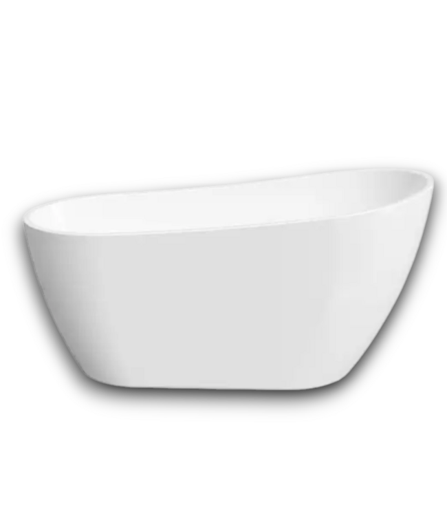 53072 Comfy White Acrylic Freestanding Soaking Bathtub