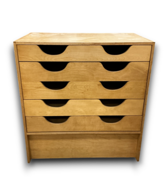 53074 Blonde Wood Wide Dresser 36.75"W