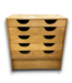 53074 Blonde Wood Wide Dresser 36.75"W