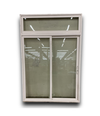 53077 White Vinyl Sliding Patio Door w/Transom 70.75" x 103.5"H