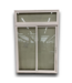 53077 White Vinyl Sliding Patio Door w/Transom 70.75" x 103.5"H