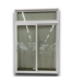53077 White Vinyl Sliding Patio Door w/Transom 70.75" x 103.5"H