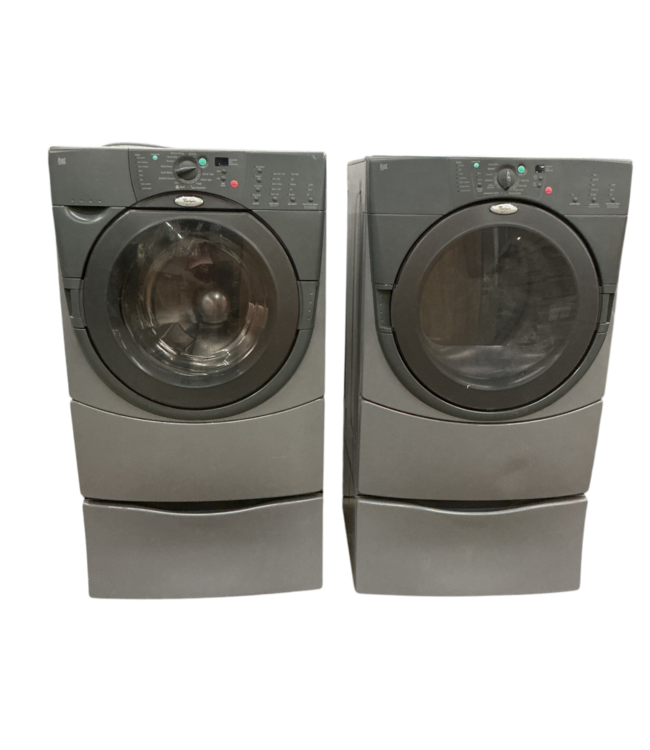 53086 Duet Pewter Electric Front Load Washer & Dryer Combo
