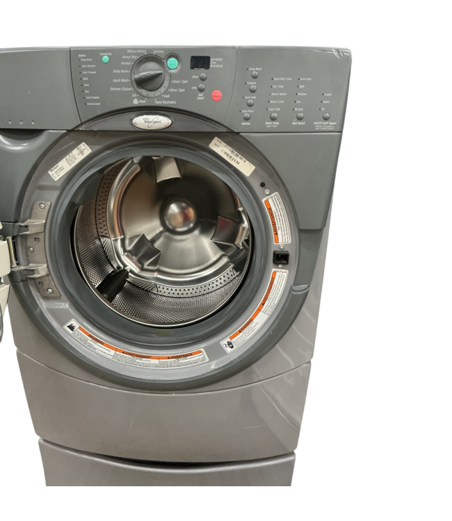 53086 Duet Pewter Electric Front Load Washer & Dryer Combo