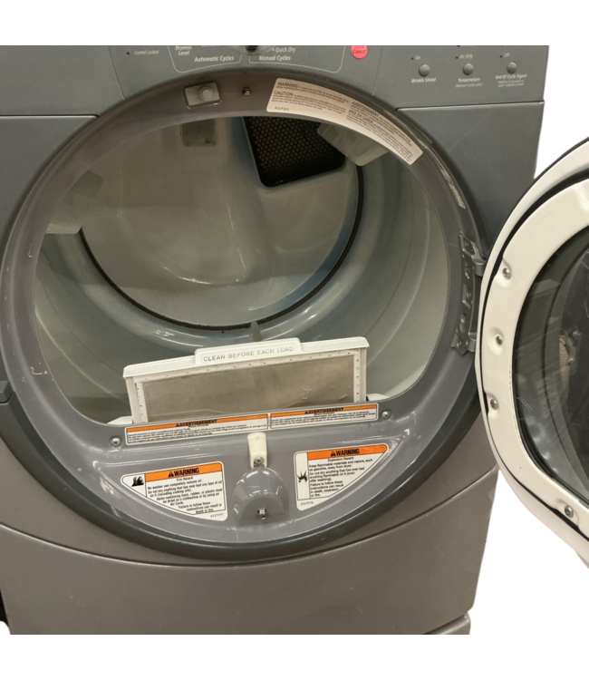 53086 Duet Pewter Electric Front Load Washer & Dryer Combo