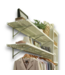 53093 White Ventilated Shelving Wood Closet Shelf Board.