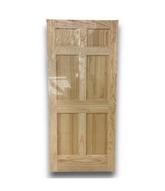 53095 36x80" 6-Panel Solid Core Unfinished Pine Interior Slab Door
