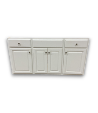 53100 White Wooden Freestanding Bathroom Vanity Base 59"W
