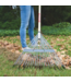53102 Steel Lawn and Leaf Rake with Wood Handle