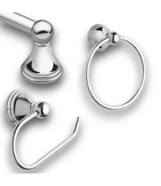 53091 3-Piece Chrome Bath Hardware Elegant