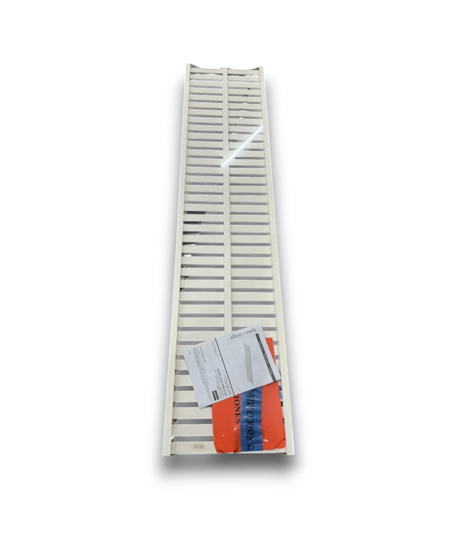 53093 White Ventilated Shelving Wood Closet Shelf Board.