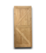 53114 Unfinished Knotty Pine K-Frame Barn Door 36" x 80"
