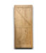 53114 Unfinished Knotty Pine K-Frame Barn Door 36" x 80"