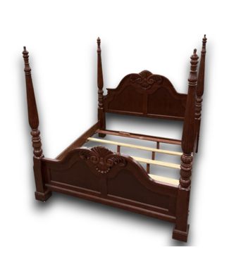 53117 Standard King Mahogany Wooden Bed Frame