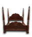 53117 Standard King Mahogany Wooden Bed Frame