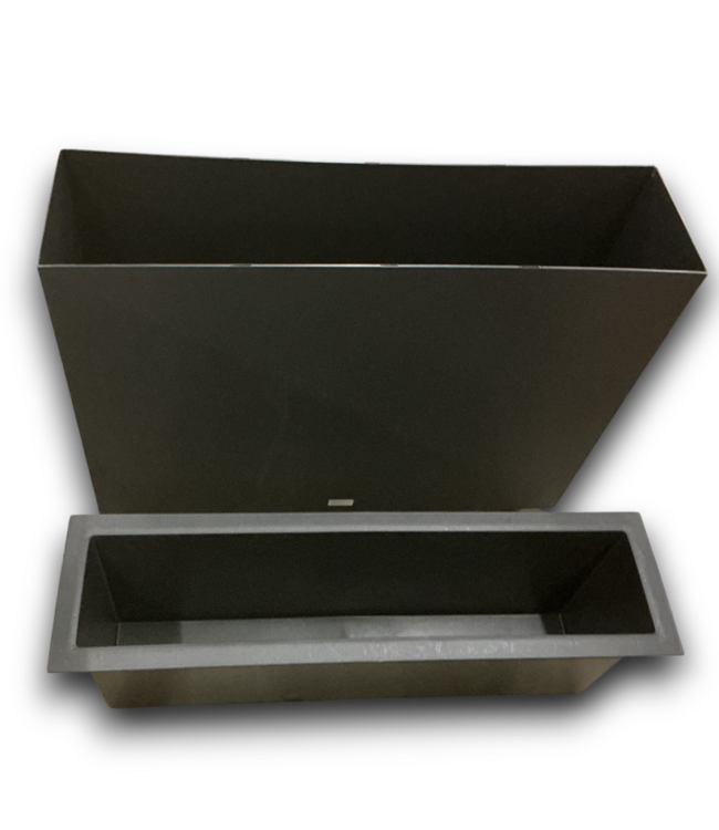 53113 Rectangle Black Plastic Indoor/Outdoor Planter