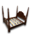 53117 Standard King Mahogany Wooden Bed Frame