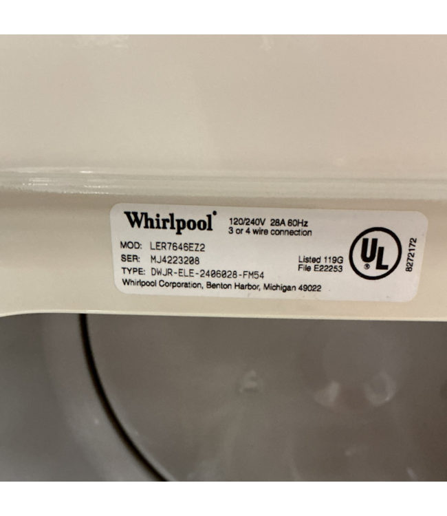 53123 Linen White Front Load Electric Dryer 7.0 cu. ft.