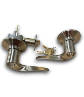 53127 Brushed Nickel Keyed Entry Door Handle