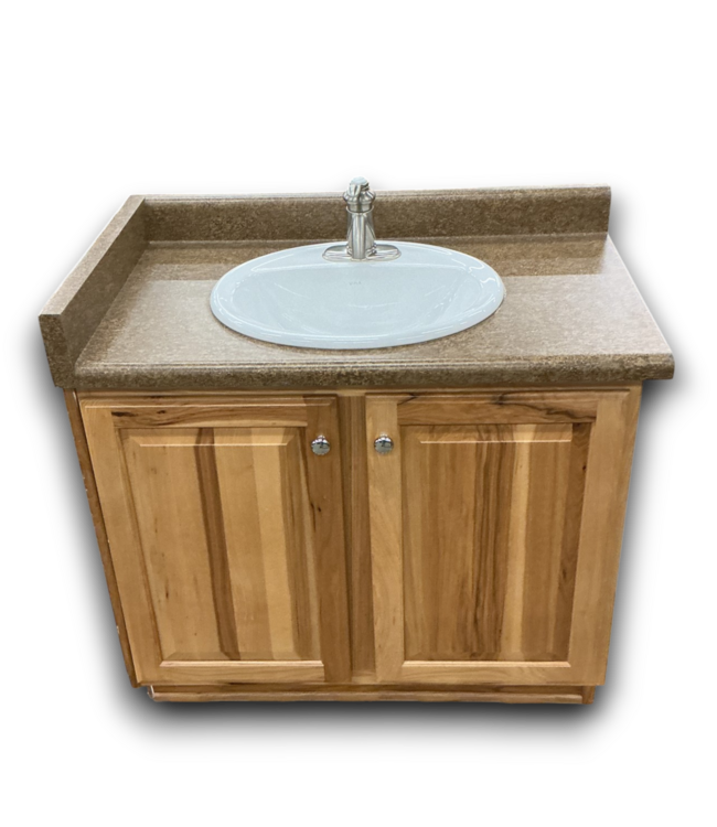 53142 Natural Pine Bathroom Vanity w/Sink Top 37.5"W
