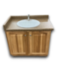 53142 Natural Pine Bathroom Vanity w/Sink Top 37.5"W