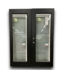 53143 Black Blinds Between Glass Double Door 59" x 76.75"