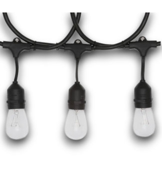 53145 Black Indoor/Outdoor String Light 24'