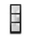 53150 3-Panel Frosted Glass Barn Door Slab 36 x 84