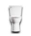 53161 White 2-pc Round Toilet