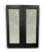 53143 Black Blinds Between Glass Double Door 59" x 76.75"