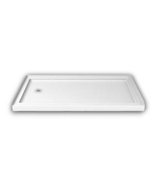 53169 SlimLine Left Drain White Shower Base 30" x 60"