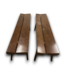 53170 Walnut Benches Set of 2