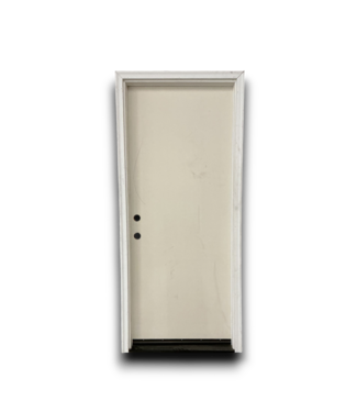 53183 Prehung Off White Exterior Door RH 32" x 80"
