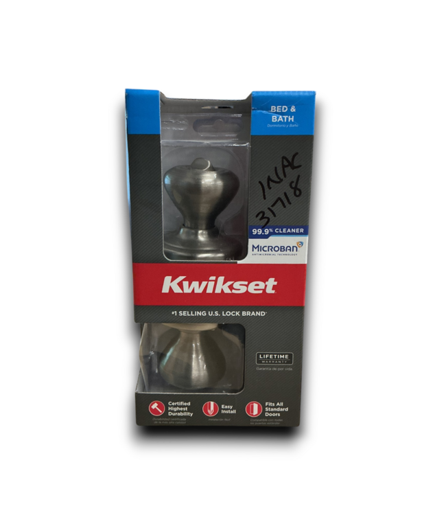 53177 Satin Nickel Interior or Bed/.Bath Privacy Door Knob