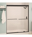 53187 Black Semi-Frameless Sliding Shower Door 55" - 59"W x 71"