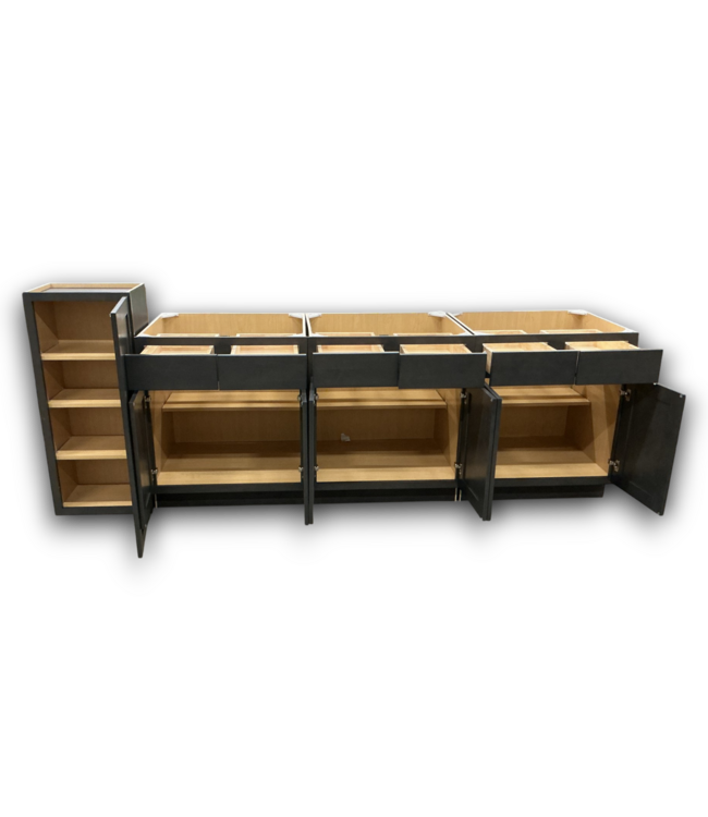 53190 Mushroom Brown Cabinet Set of 4-pcs