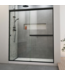 53191 Matte Blk 56"-60"W x 70"H Semi Frameless Glass Shower Door