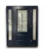 53192 Navy Blue 3/4 Lite Exterior Door With Sidelights 64" x 80"