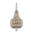 53198 Wood Beaded 4-Light Pendant Light
