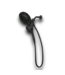 53208 Black Round Shower Head & Handheld Combo
