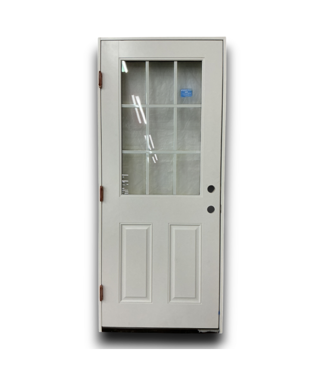 53210 Fiberglass 1/2 Lite Prehung Exterior Door 32 x 80