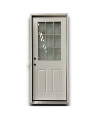 53210 Fiberglass 1/2 Lite Prehung Exterior Door 32 x 80