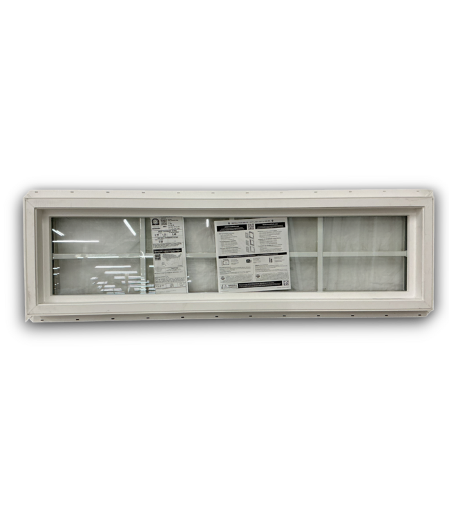 53211 White Vinyl Fixed Frame Window 48" x 14"H