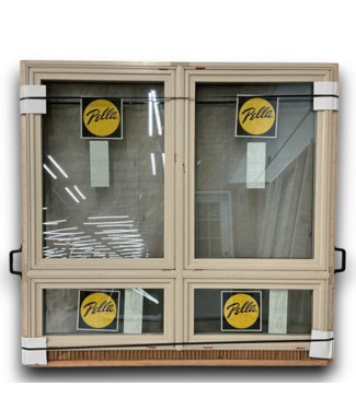 53214 Almond Vinyl 4 Panel Casement Window 66 x 62