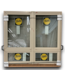 53214 Almond Vinyl 4 Panel Casement Window 66 x 62