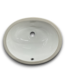 53215 White Ceramic Undermount Oval Bathroom Sink 16.5"