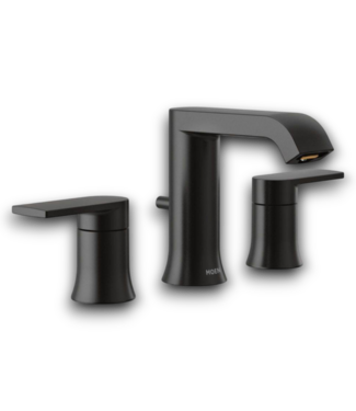 53216 Black Widespread 2-Handle Bathroom Sink Faucet