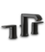 53216 Black Widespread 2-Handle Bathroom Sink Faucet