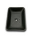 53217 Matte Black Glass Vessel Bathroom Sink 18"
