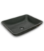 53217 Matte Black Glass Vessel Bathroom Sink 18"